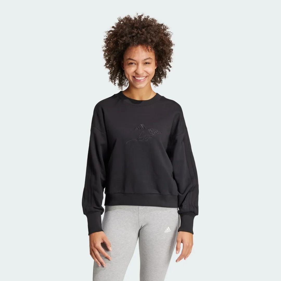 adidas Performance ALL SZN French Terry 3-Stripes Loose Sweatshirt