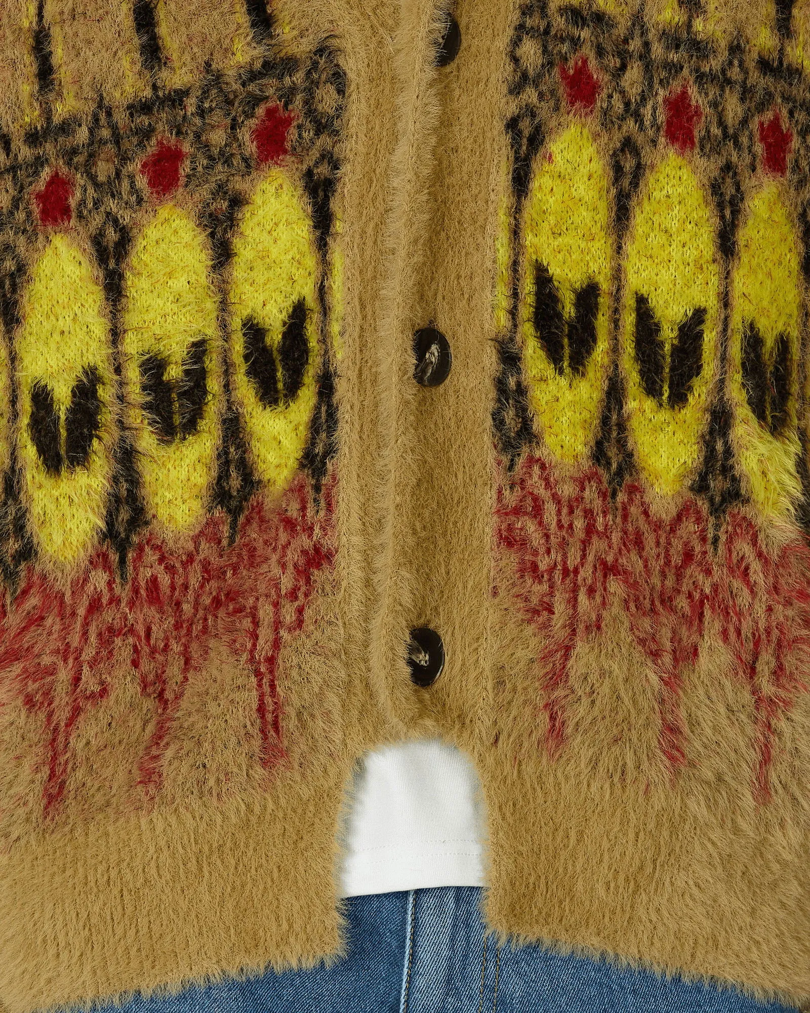 Aries Alien Fairisle Chenille Cardigan