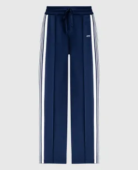 AUTRY Blue sweatpants with logo embroidery