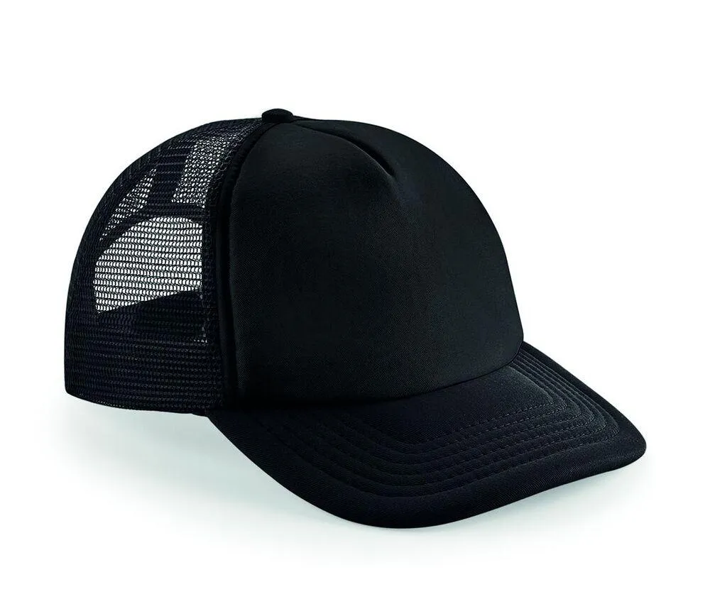 Beechfield BF645 - Gorra visera Vintage Snapback Trucker - Fuchsia/white
