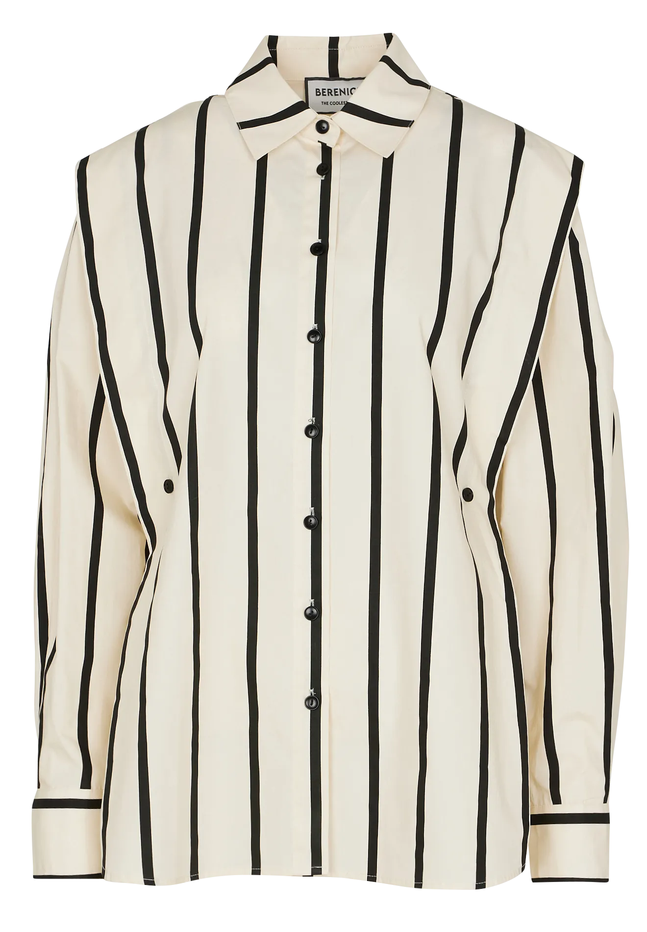 BERENICE COOPER - Camisa de algodón a rayas en negro