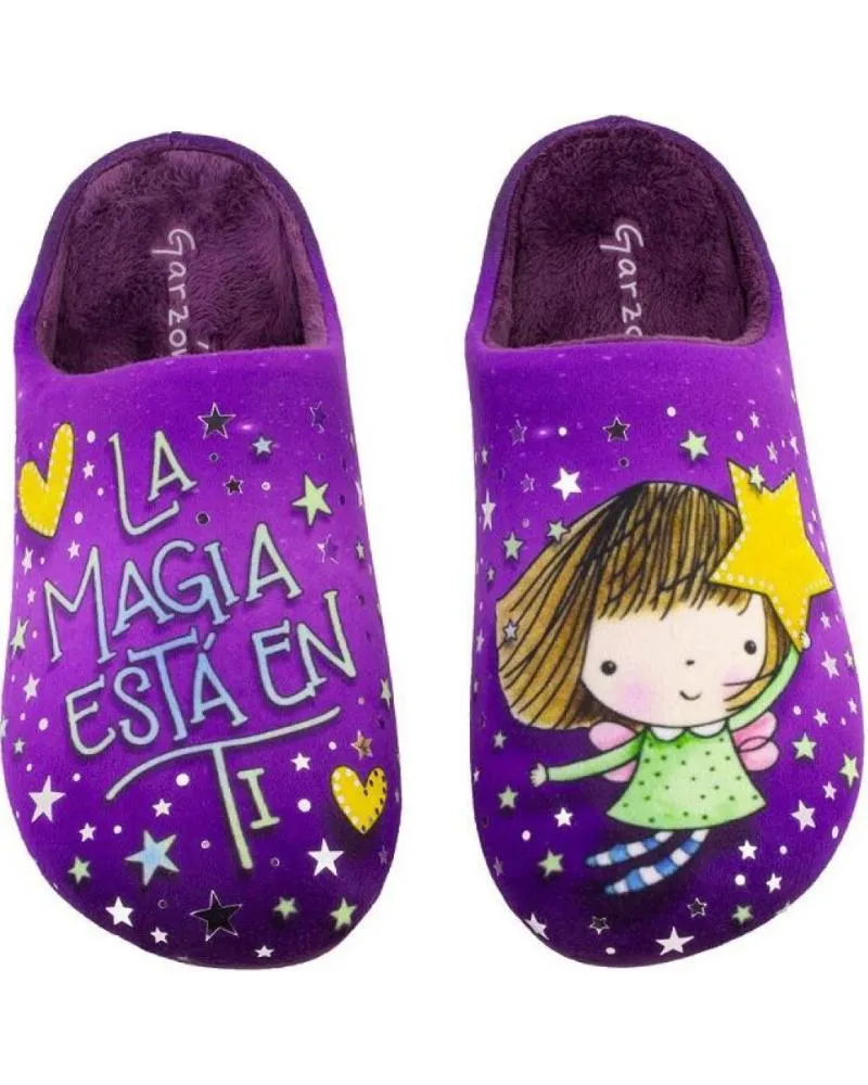 Calzado de casa GARZON  de Mujer 15345 246 ZAPATILLAS DE CASA DE MUJER  MORADO