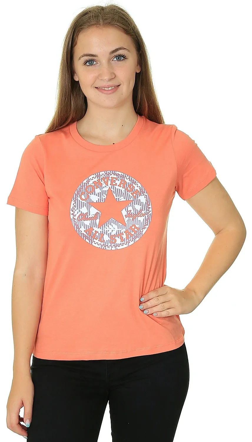 camisa Converse Chuck Taylor All Star Patch/10022560 - A08/Bright Madder - women´s