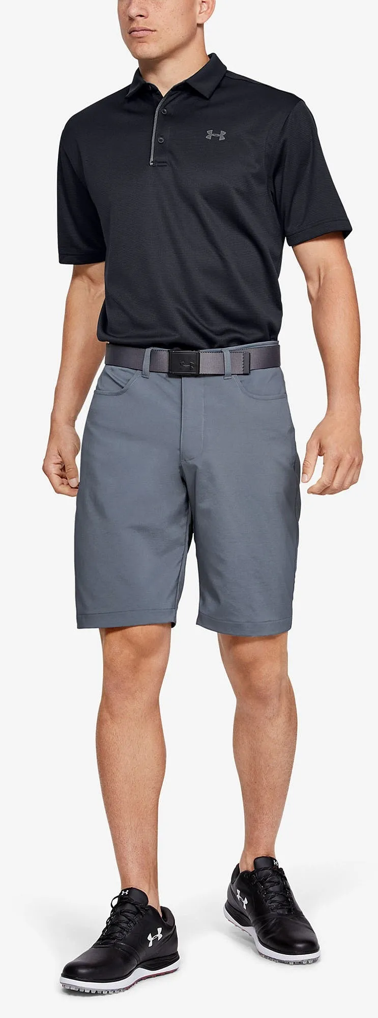 camisa Under Armour Tech Polo - 001/Black/Graphite - men´s