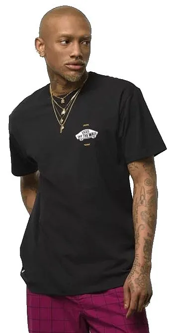 camisa Vans Off The Wall Logo Back - Black - men´s