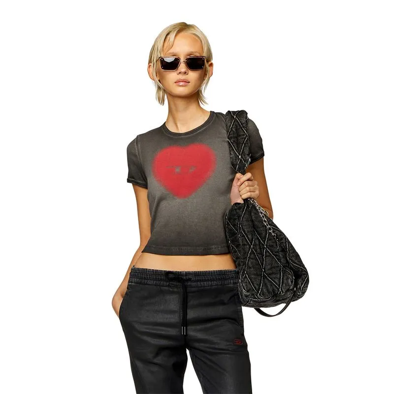 Camiseta Manga Corta Para Mujer T-Ele Diesel