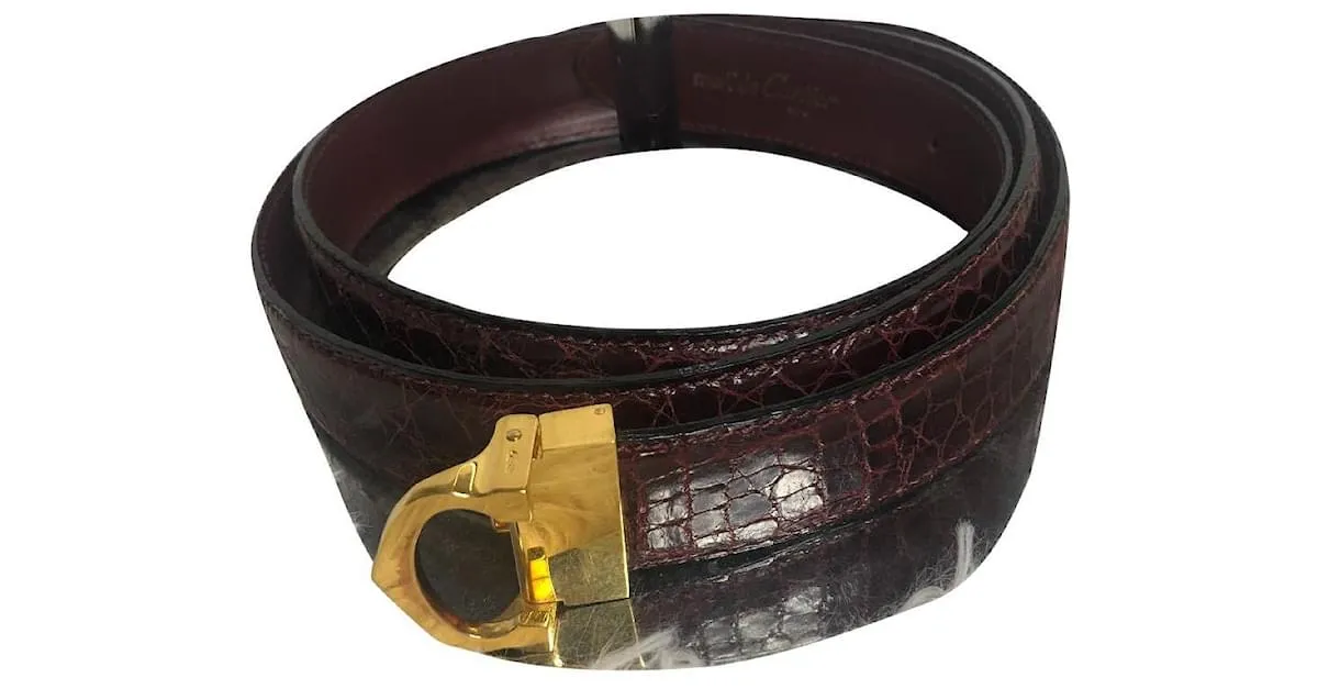 Cartier Cinturones Burdeos 