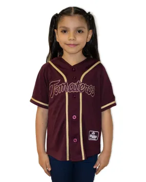 Casaca Oficial Tomateros de Culiacán Guinda Dorado 23 Nio