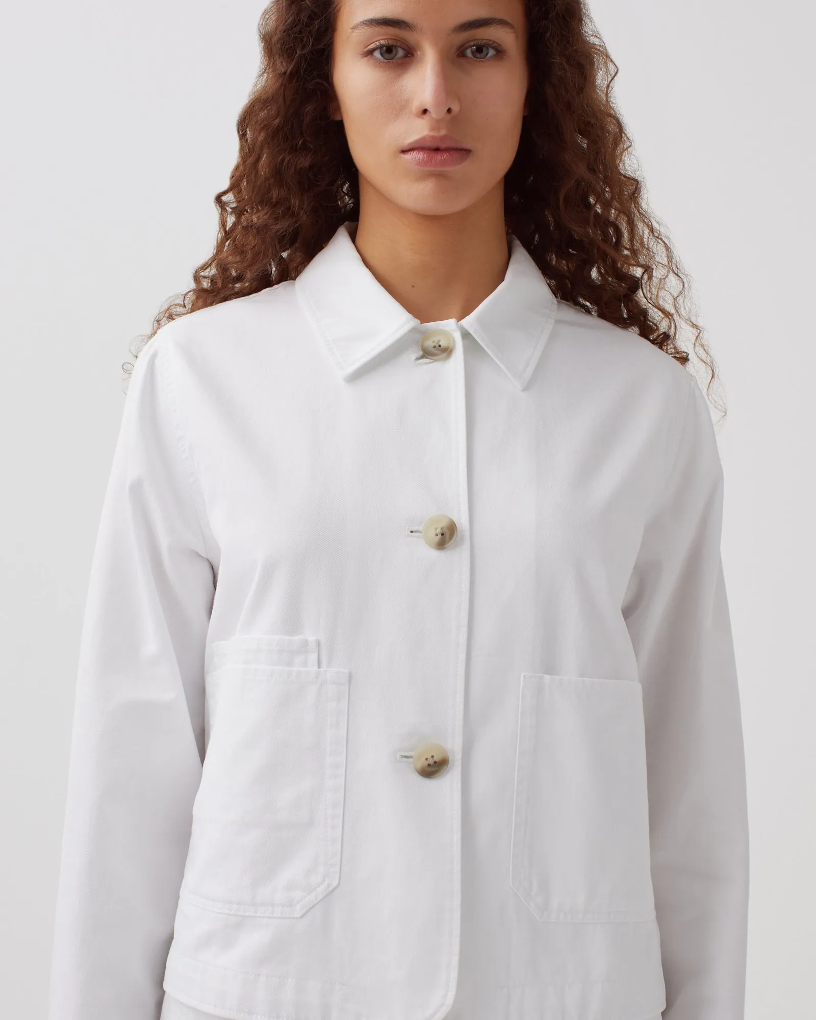 Chaqueta workwear brillant white