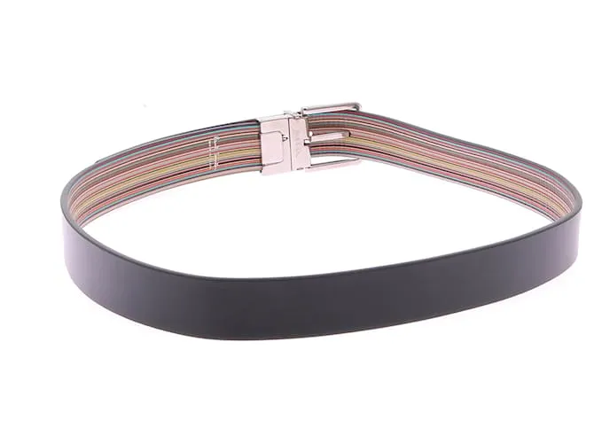 CINTURONES PAUL SMITH T.cm 100 Cuero Negro 