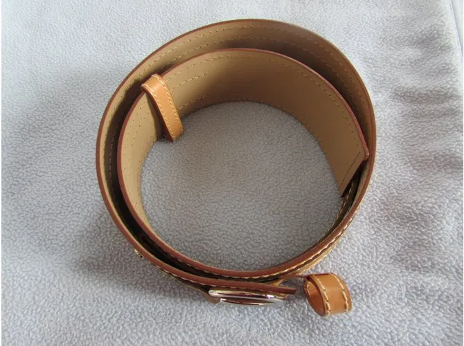 Lancel Cinturones Castaño Caramelo 
