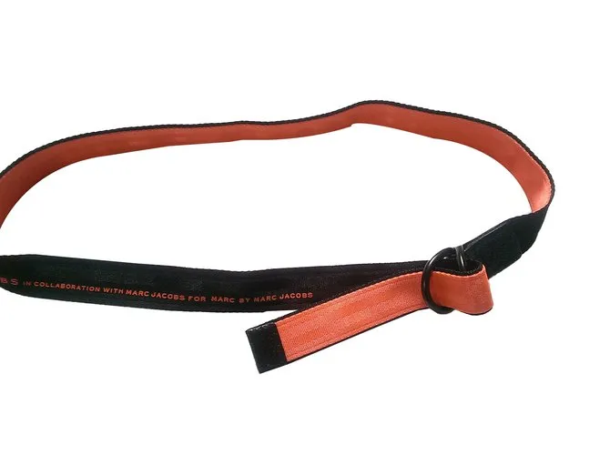 Marc by Marc Jacobs Cinturones Negro Naranja 