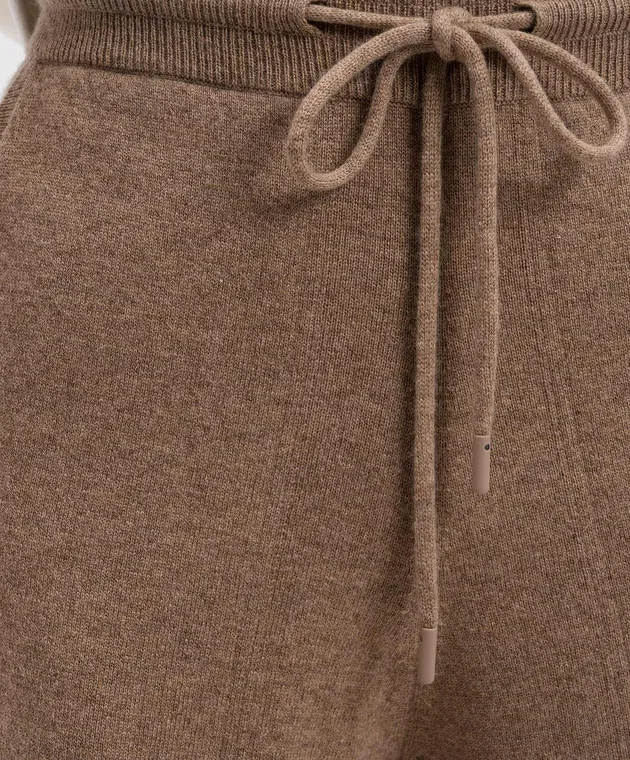 Max Mara RINO brown sweatpants made of wool and cashmere