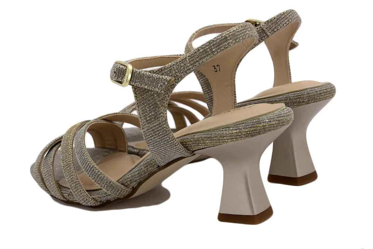 Mink Metal Heel Sandal