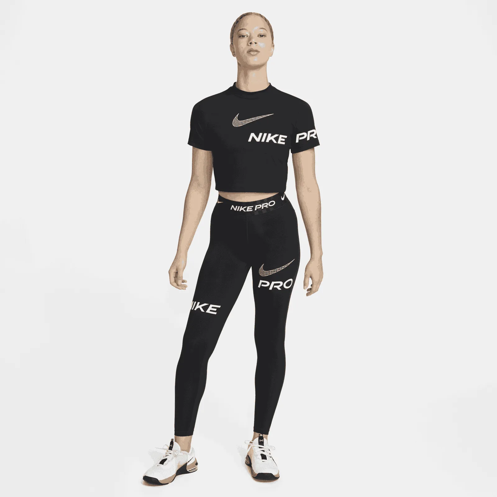 Nike Pro Mid-Rise Full-Length Graphic Training Leggings