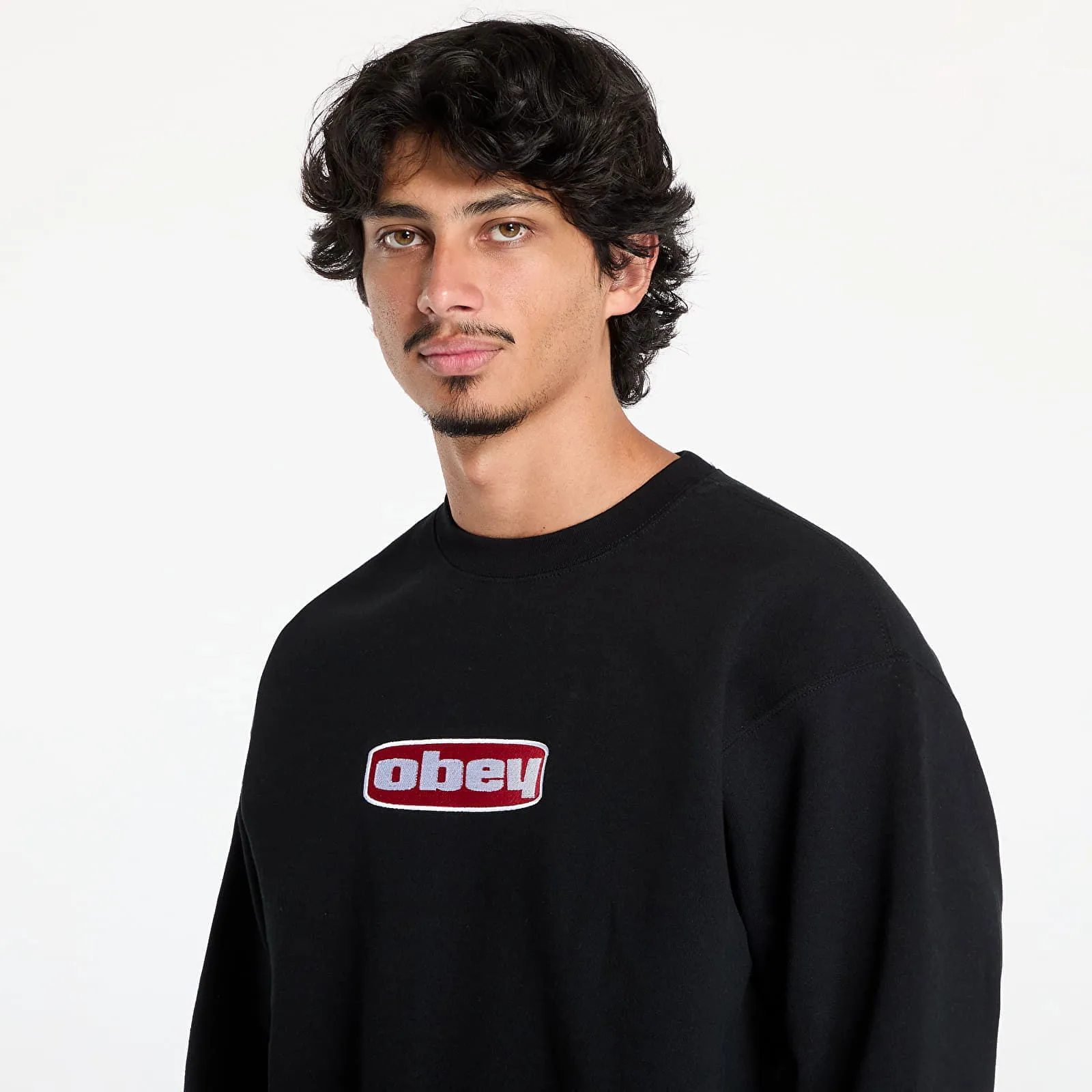 OBEY Dago Crew Sweatshirt Black