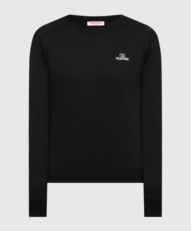 Valentino Black sweatshirt with contrasting print