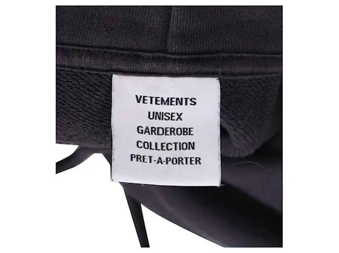 Vêtements Vetements Sudadera con capucha J'adore Hardcore Print de algodón negro 