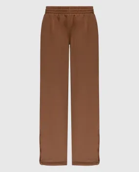 WARDROBE.NYC Brown sweatpants with zippers